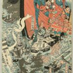 歌川貞秀による絵画「大物の浦罔像の圖 文化4年」